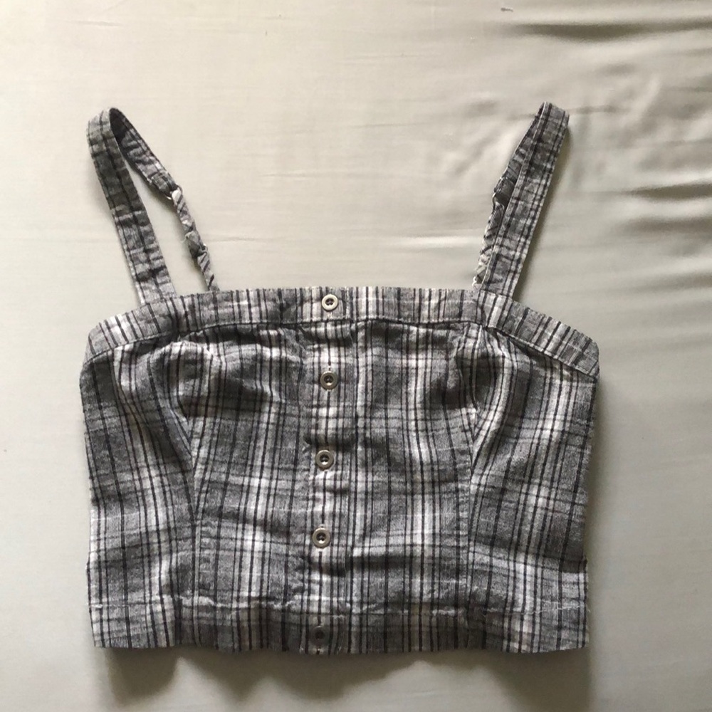 patterned button tank top - Picture 2 of 2